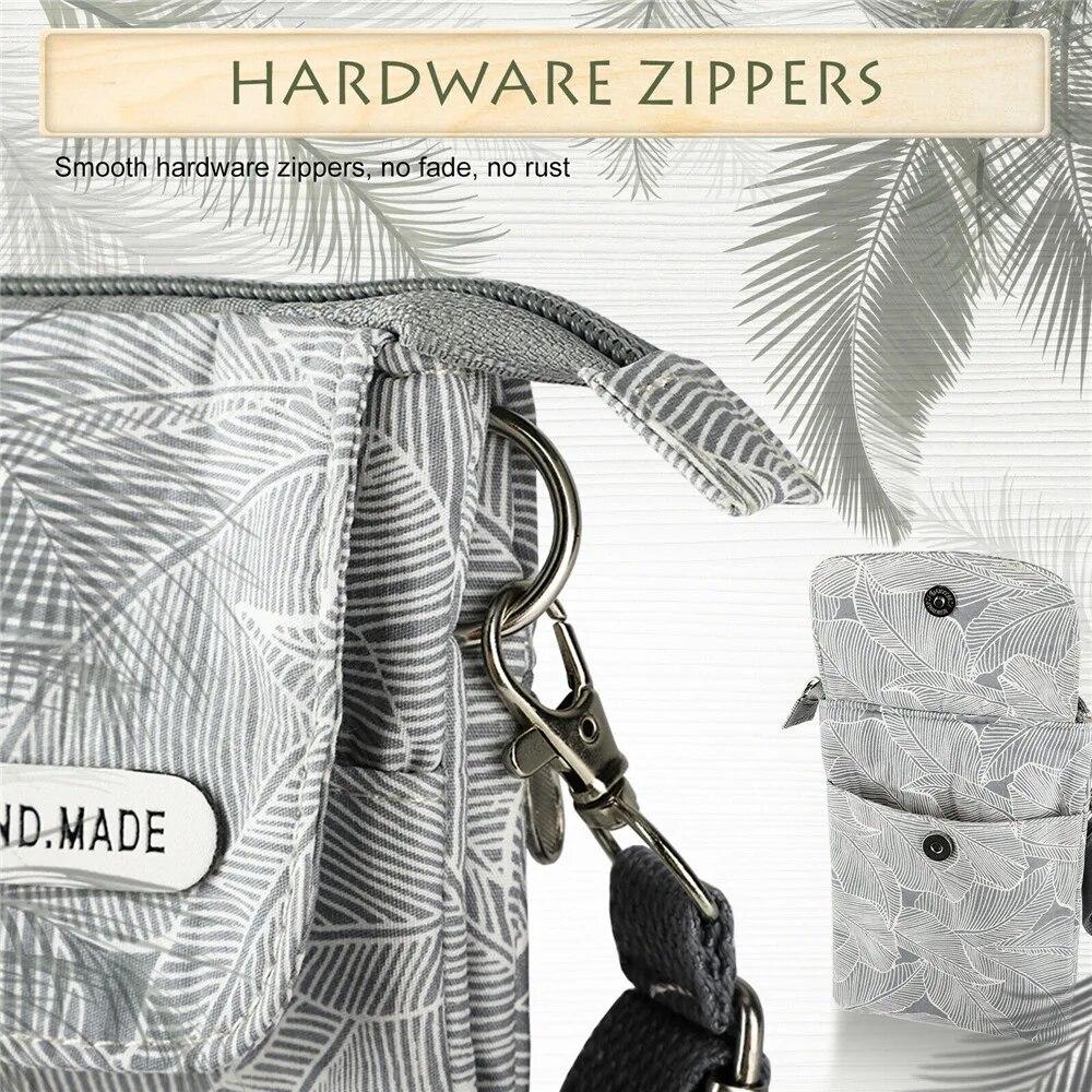 Идиллический лист, тканевая сумка-мессенджер, чехол для мобильного телефона, сумка на плечо, кошелек, женская сумка-тоут, 2022