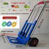 Heavy Duty Folding Stair Climbing Handcart - Portable Shopping and Luggage Cart