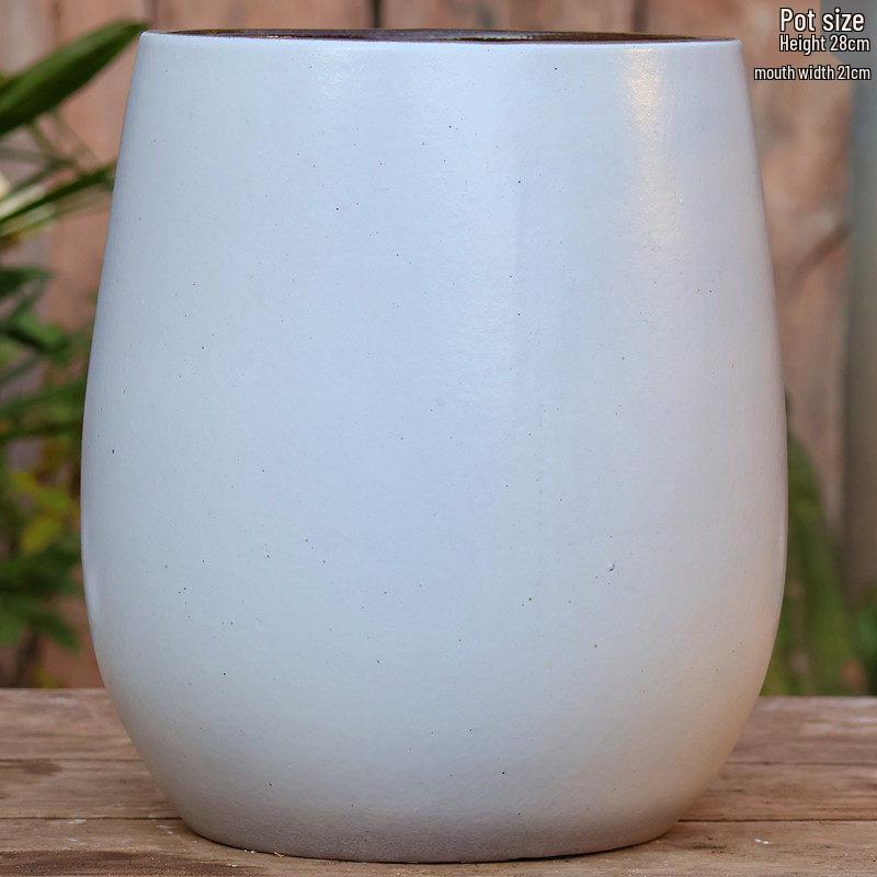 Large Wintergreen Bougainvillea Ceramic Flower Pot - Breathable, Tall Succulent & Tree Ceramic Jar