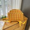 Plaid Print Schoolbag Women's Lightweight Backpack