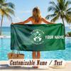 Custom Text Beach Towel, Soft Absorbent Swimming Multi-use TowelHibernian FC