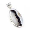 Natural Montana Agate Gemstone 925 Solid Sterling Silver Gift Pendant 2.1" b5N64