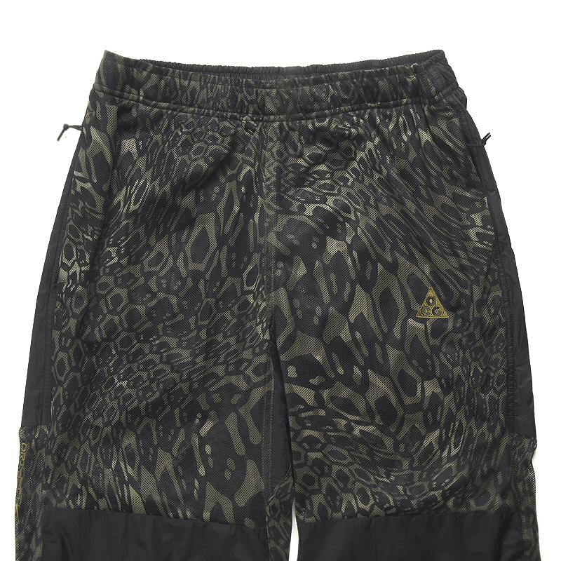 Nike Серия ACG Камуфляжные дышащие сетчатые вязаные спортивные брюки Мужские штаны Черные DB4102-355