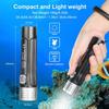 Diving Light LED Flashlight Waterproof 2000 Lumens IPX8 3 Modes Underwater Light Diving Light Handy Light Disaster Prevention Supplies Spearfishing