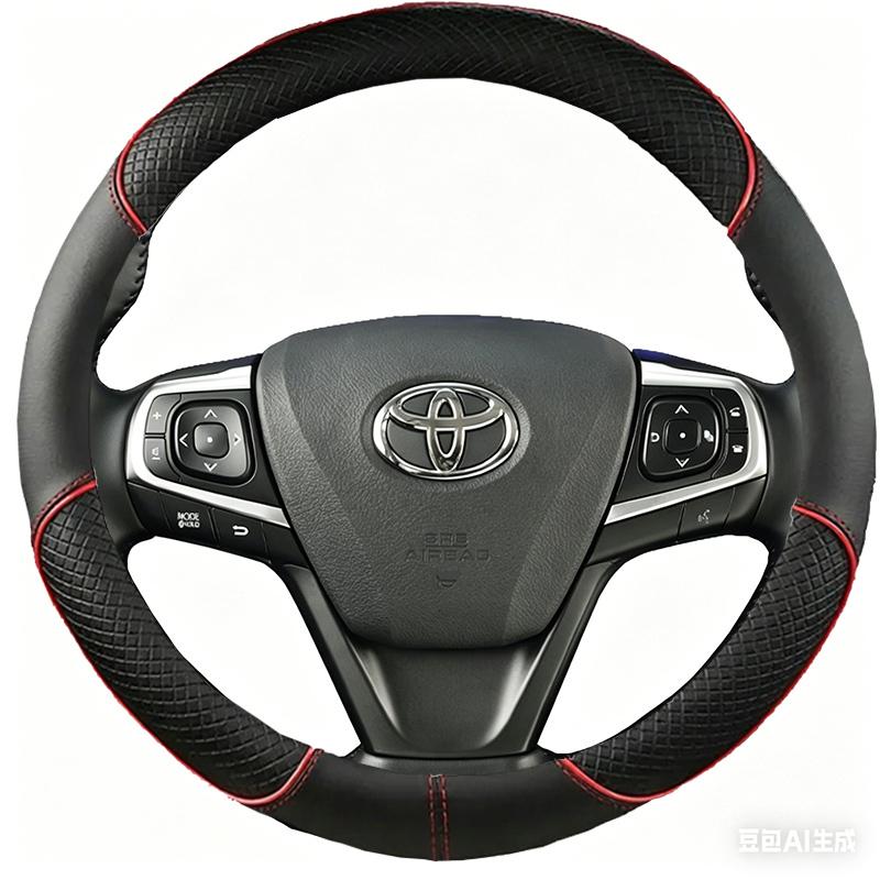 Черная чехол-оплетка на руль автомобиля из микрофибры для Toyota Camry 2015 2016 2017 Avalon 2013-2018 DIY чехол на руль автомобиля