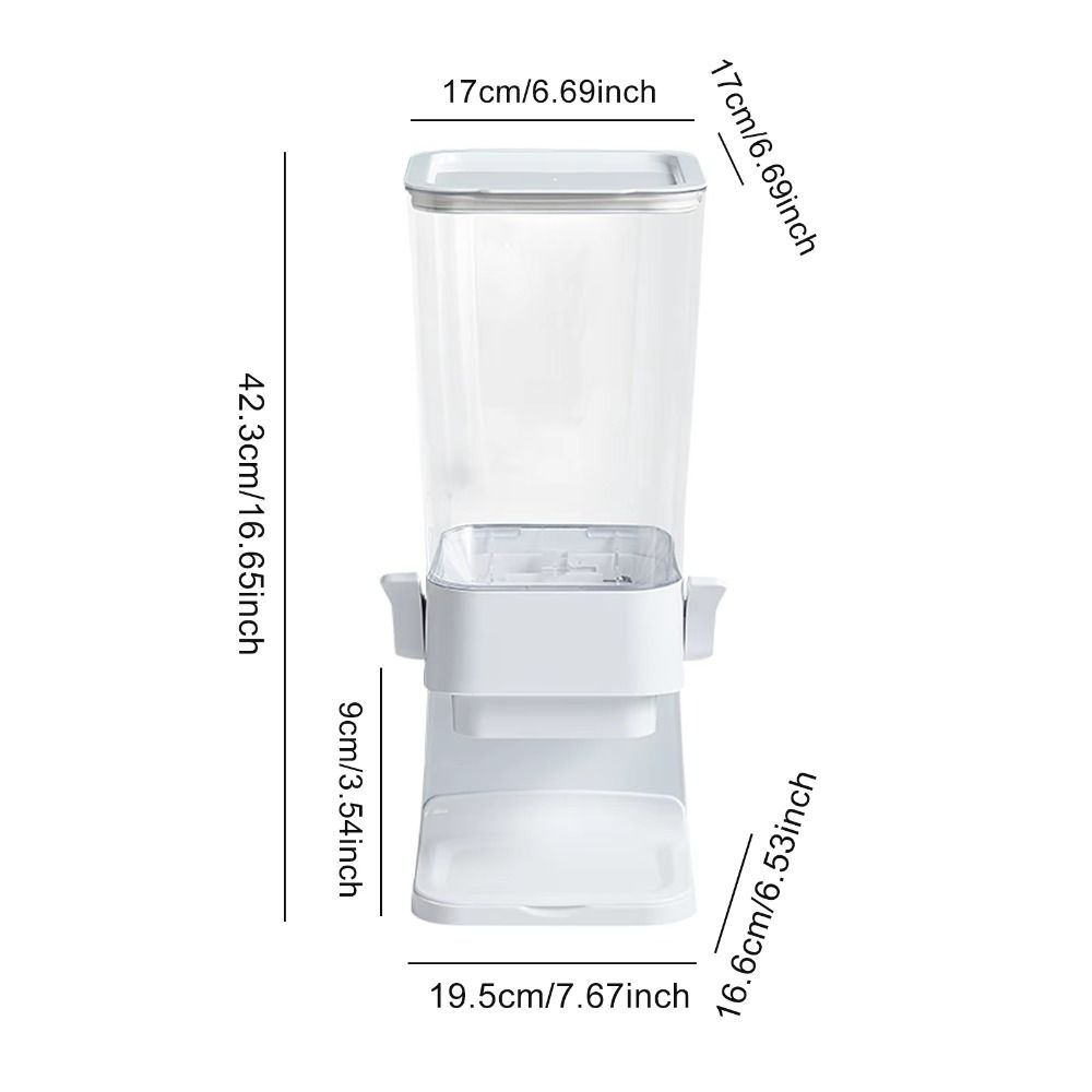 5.5L Candy Powder Storage Tank Plastic Candy Box Grain Oatmeal Dispenser  for Keeps Cereal
