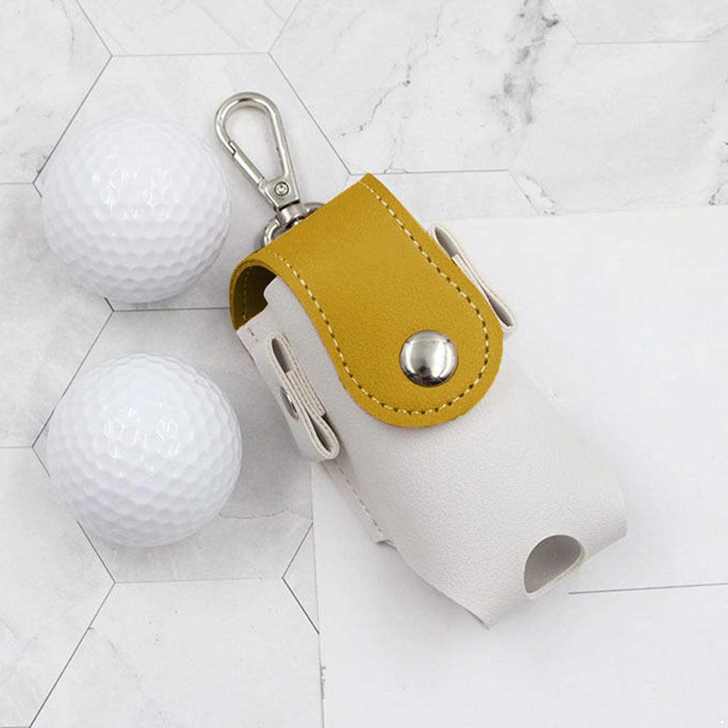 Поясная сумка для мячей для гольфа из ПУ кожи, Портативный мини-чехол с держателем для ти и металлической пряжкой для женщин и мужчин