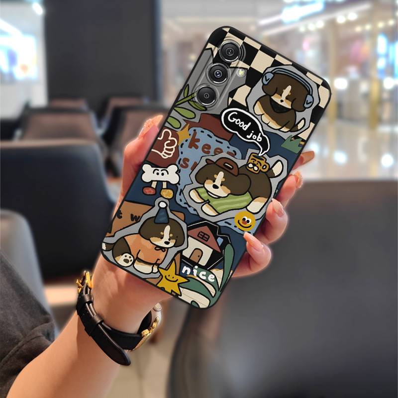 Animals Phone Pouch Phone Case For Samsung Galaxy M34 5G/F34/SM-M346B Durable Anti-knock Full Wrap Back Cover Anti-dust