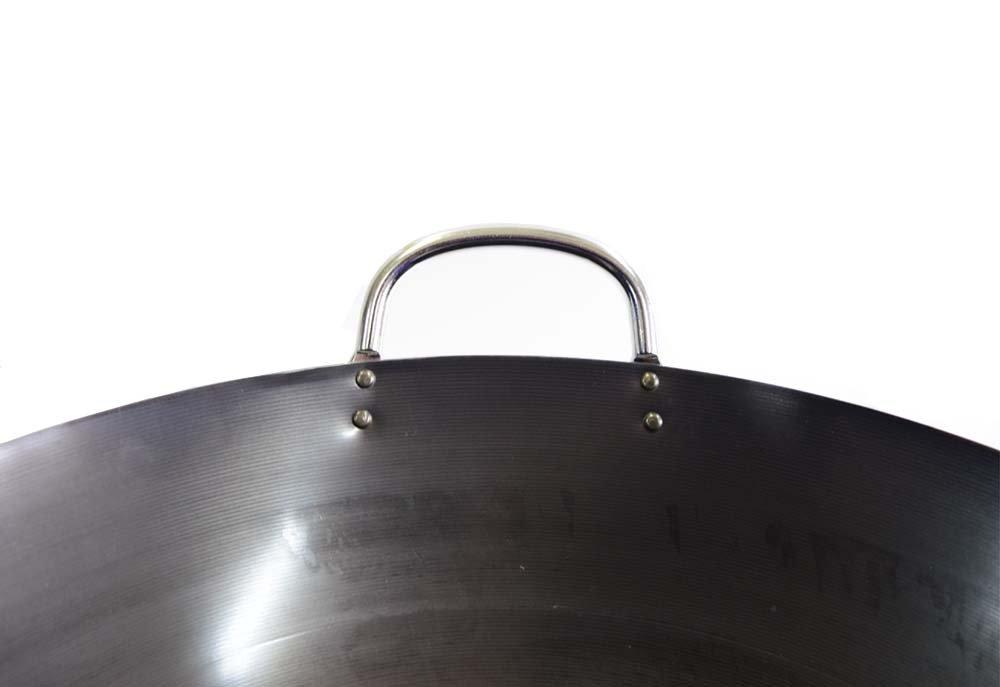 Tamahashi Iron Man Series, черная, 60 см x 67 x, кастрюля с пластинами, железный корпус, стальная ручка, прозрачная краска, «Вок», 21,7 х 59,3 см, толщина 1,6 мм, глубина 16,5 см, 4,15 кг