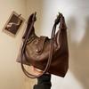 Tote bag women's new leather women's bag Maillard large-capacity high-end shoulder messenger bag luggage