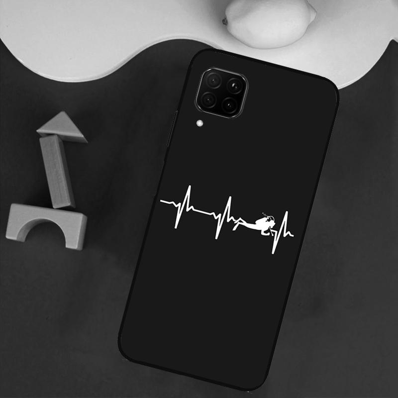 Чехол для Huawei Nova Y73 Y72 Y70 Y90 Y60 Y61 Y91 12s 12i 11i 8i 9 10 SE P40 Lite P30 P60 Pro с изображением дайвера