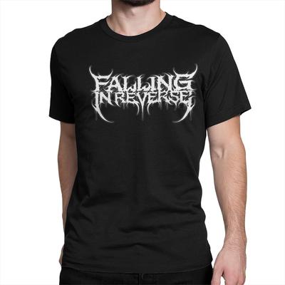 Мужская Женская Футболка Тяжелый Метал Группы Falling In Reverse из Чистого Хлопка с Принтом Одежда в Стиле Поп-панк