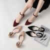 Women's Flat-bottomed Pointed Hollow Word with Fairy Shoes Work Shoes