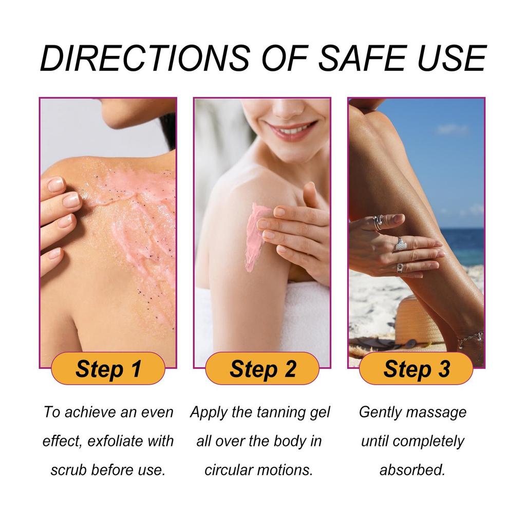 EELHOE Персиковый гель для загара Летний солнечный пляжный загар Красота для глубокого увлажнения кожи