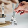 6 шт. фруктовые вилки с подставкой, набор кофейных вилок, торт, десерт, мини-вилка, столовые приборы для дневной вечеринки, вилка для закусок для кухни, обеденного бара