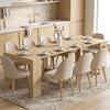 Extendable Dining Table For Small Spaces Transformable Into A Console Seating For 10 People Light Brown Wood Grain