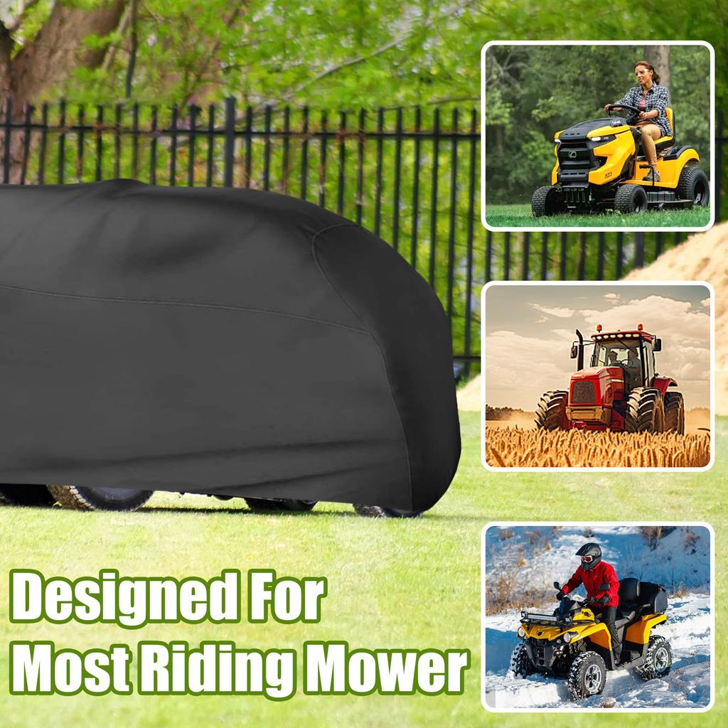 Riding Mower Cover, 54in  Lawnmower Covers For Outdoor, 210D Polyester Oxford Mower Cover Heavy Duty, Riding Tractor Cover