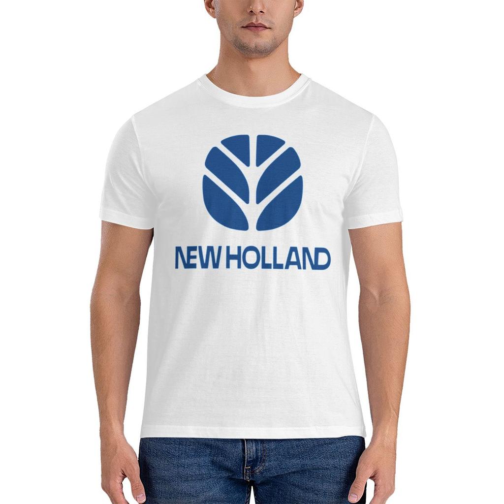 Дышащая и влагоотводящая футболка New Holland, повседневная, универсальная, устойчивая к выцветанию, с коротким рукавом