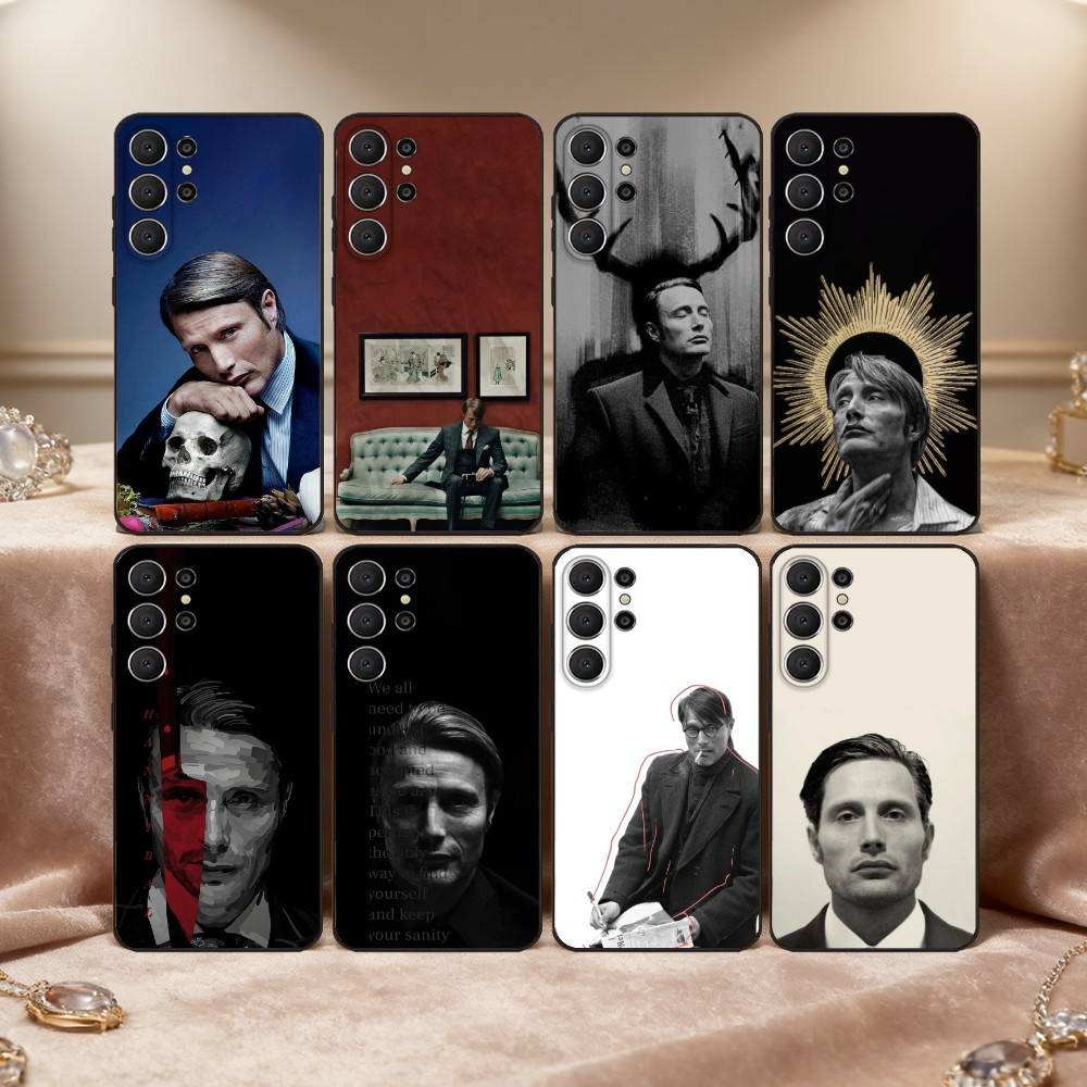 Чехол для телефона M-Mads M-Mikkelsen H-Hannibal для Samsung S26, S25, S24, S21, S22, S23, S30, Ultra, S20, FE, Lite, 10, 9, Черный чехол