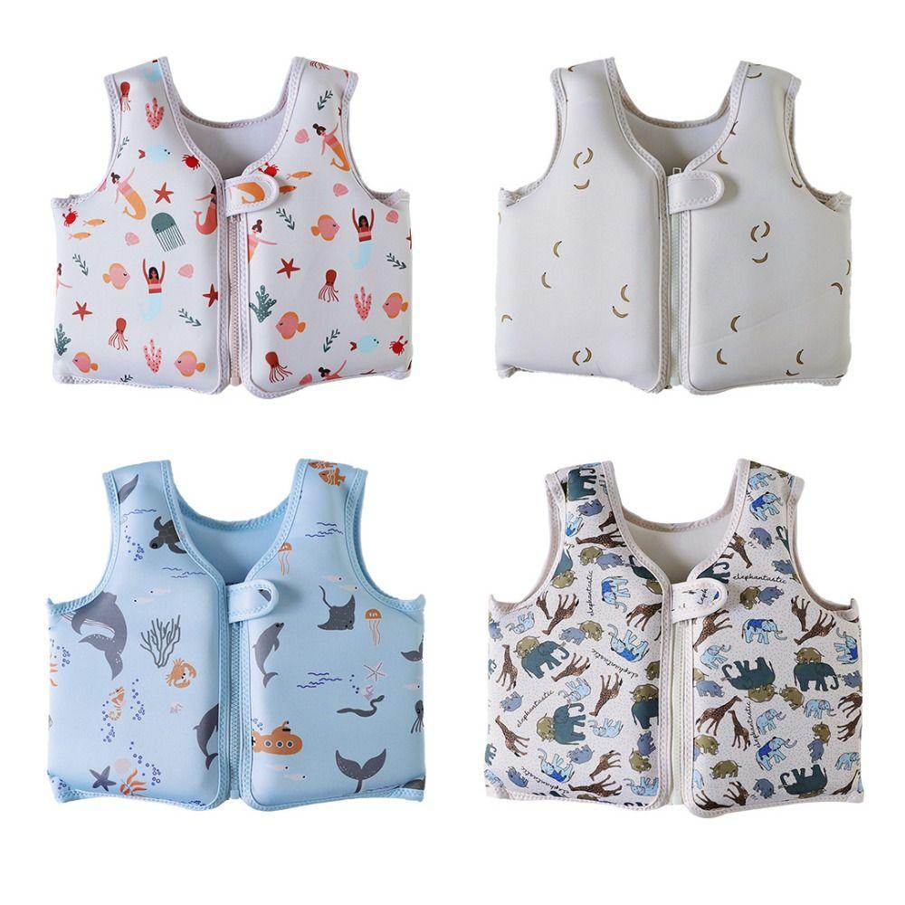 Регулируемые детские спасательные жилеты Anti Rollover Без надувания Жилет для плавания Пляжный