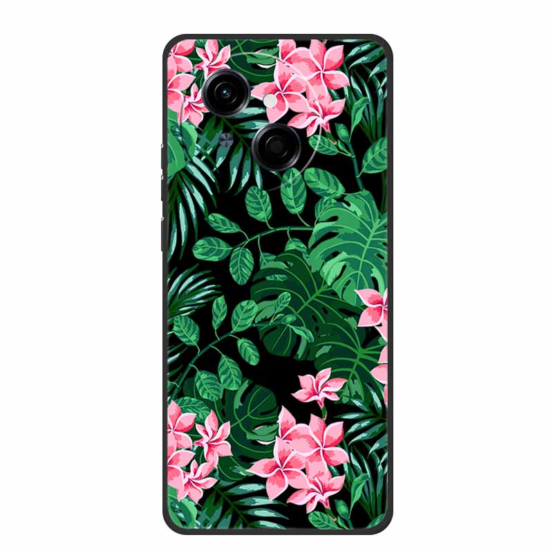 Чехол For Tecno Spark 40C Чехол Spark40C Мультяшный Кот Черный ТПУ Силикон Мягкий Чехол для Телефона Для Tecno Spark 40C 40 C Задняя Крышка Чехол
