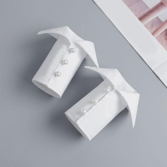 Женский съемный фальшивый воротник и манжеты Белый воротник рубашки Манжеты на рукава для офиса Деловых Формальных случаев