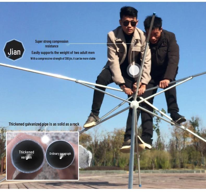 Складной уличный коммерческий солнцезащитный зонт с наклоном и козырьком