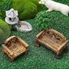 Сказочный сад Мини DIY Craft Садовые стулья Набор Парковые сиденья Украшения Мебель Фигурки Скамейка Миниатюра