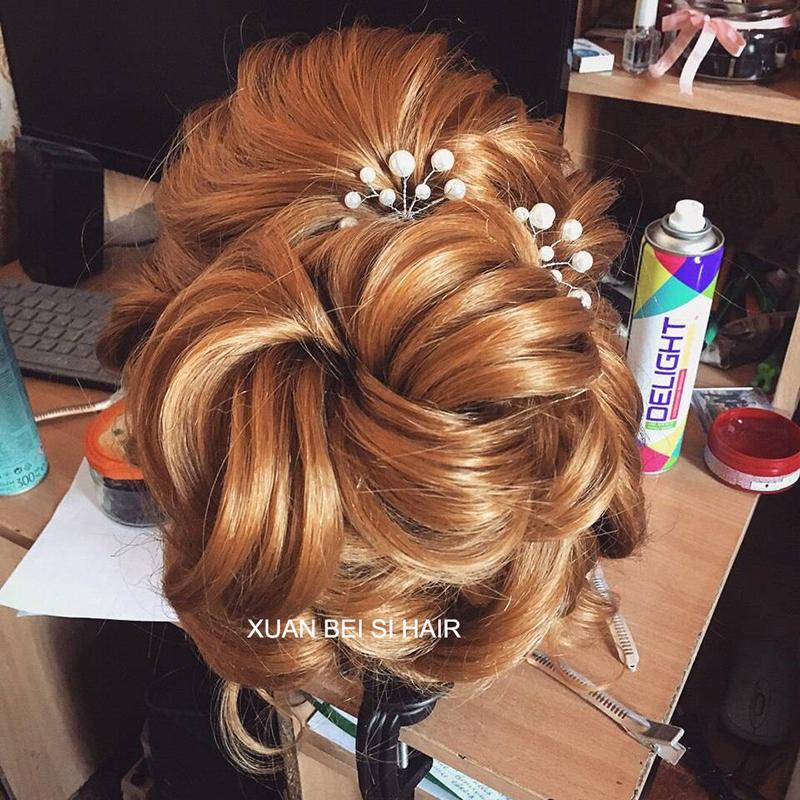 Профессиональная голова манекена, человеческие волосы, парикмахерская, Практика, прическа, кукла-парикмахер