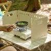 Portable Outdoor Windproof Stove Heat Concentrator with Four-Fold Thickened Shield