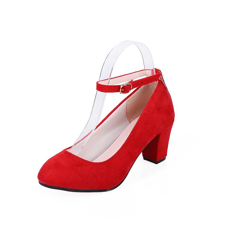 Сексуальные туфли на высоком каблуке с ремешком на щиколотке 5 см, осенние туфли-лодочки из флока с круглым носком, женские летние туфли, женские модные туфли-лодочки на мелкой подошве, сандалии99