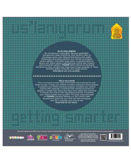 КУБ (Возраст 3+) / Серия книг, улучшающих IQ, внимание и способности, английский-турецкий