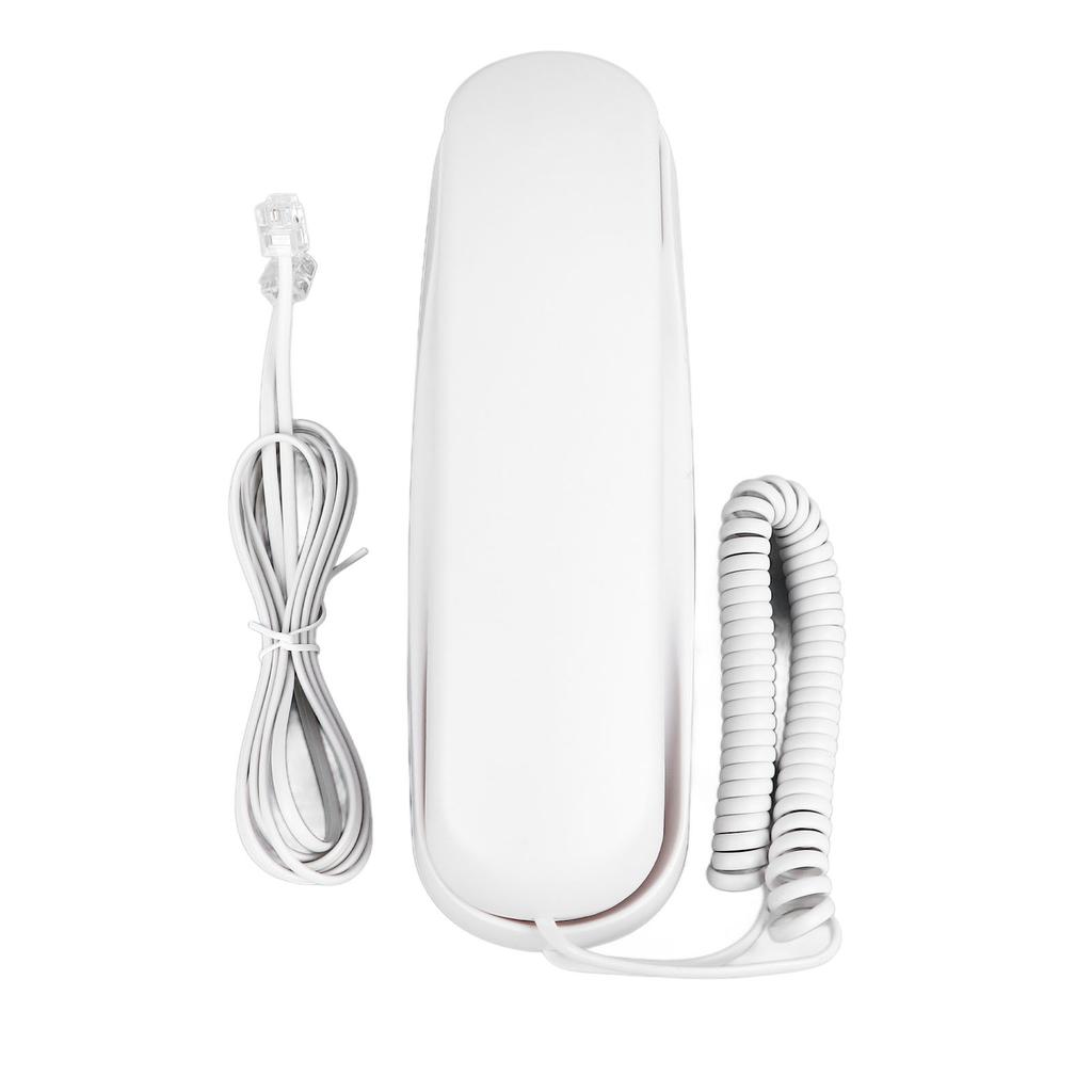 Wall Mountable Telephone Multifunctional Clear Sound Corded Landline Phone for Home Hotel Office