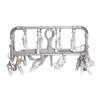 Twin Mall Laundry Drying Rack, Laundry Hanger, 24-Pinch Aluminum Clothes Hanger, Beige/White, Horizontal Hanger, IC-01