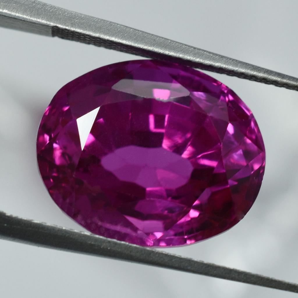 Natural Pink Sapphire Loose Gemstone Ceylon Oval Cut 10.5 ct September Birthstone for Jewelry Making