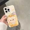 Zhitai Мультяшный чехол для телефона из пшеничной шелухи для iPhone 16, 15 Pro Max, 14, 13, 11 Pro