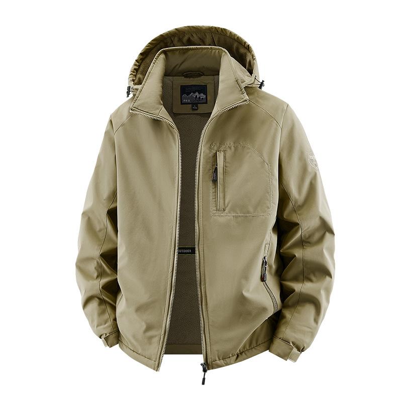 Зарубежная куртка большого размера, новая весенне-осенняя, для улицы, деловая куртка со стойкой, спортивная повседневная универсальная мужская куртка