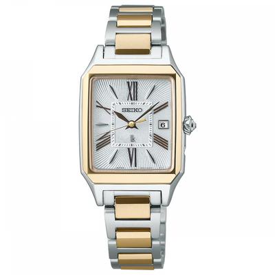 [Часы Seiko] Rukia Grow Square Design Solar Radio SSVW210 женские серебряные + женские золотые
