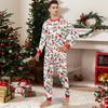 Christmas Print Cute Family Set Pajamas, Home Clothes, Family Set Long Sleeve Top Pants Set