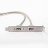 OULLX 4-портовый 2-портовый USB 2.0 Expansion Bracket для задней панели материнской платы к IDC 9-контактному кабелю USB материнской платы Адаптер для хоста