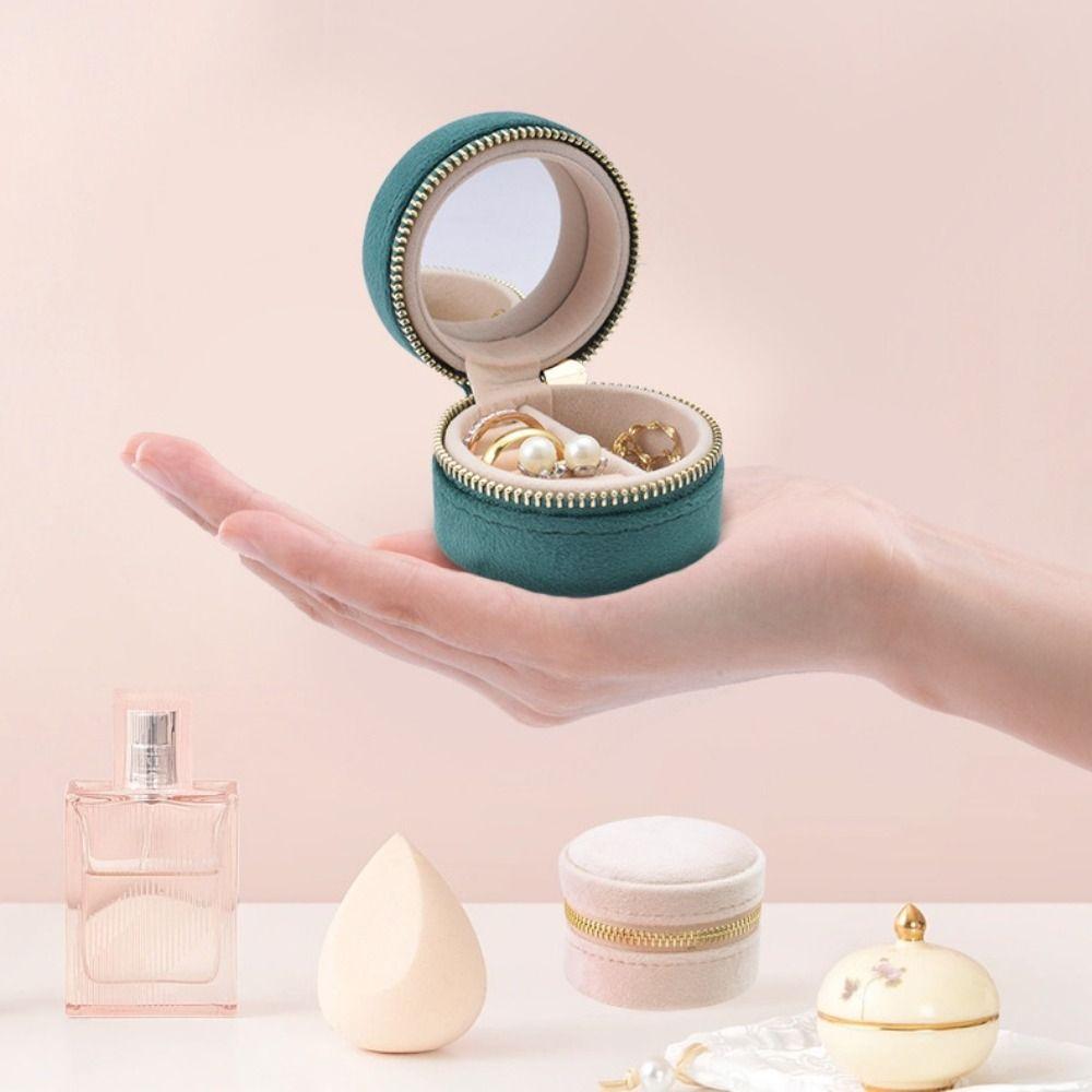 Мини-кейс для украшений Пылезащитный Мешочек для серег и колец Креативная бархатная шкатулка для украшений Женская