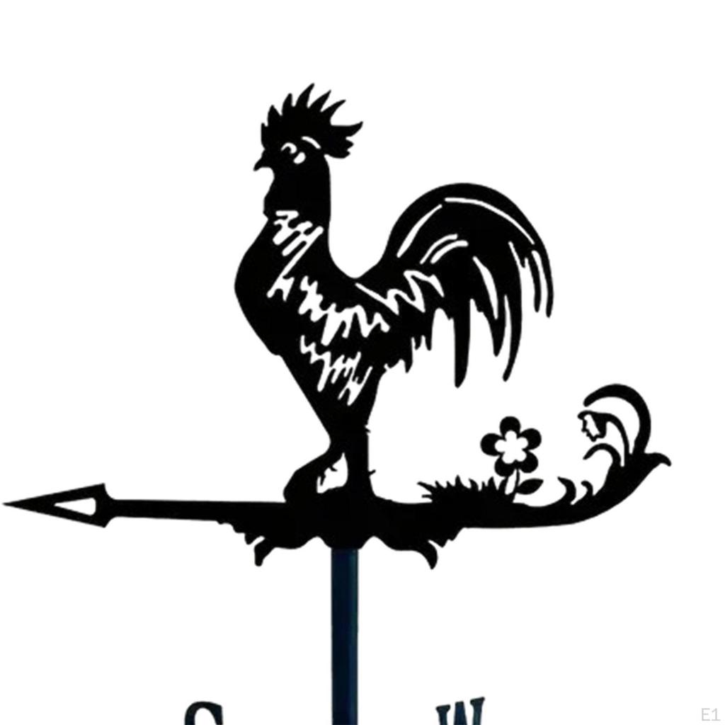 Индикатор направления ветра Металлический флюгер Флюгер на крыше Двор Петух Флюгер Измерительный