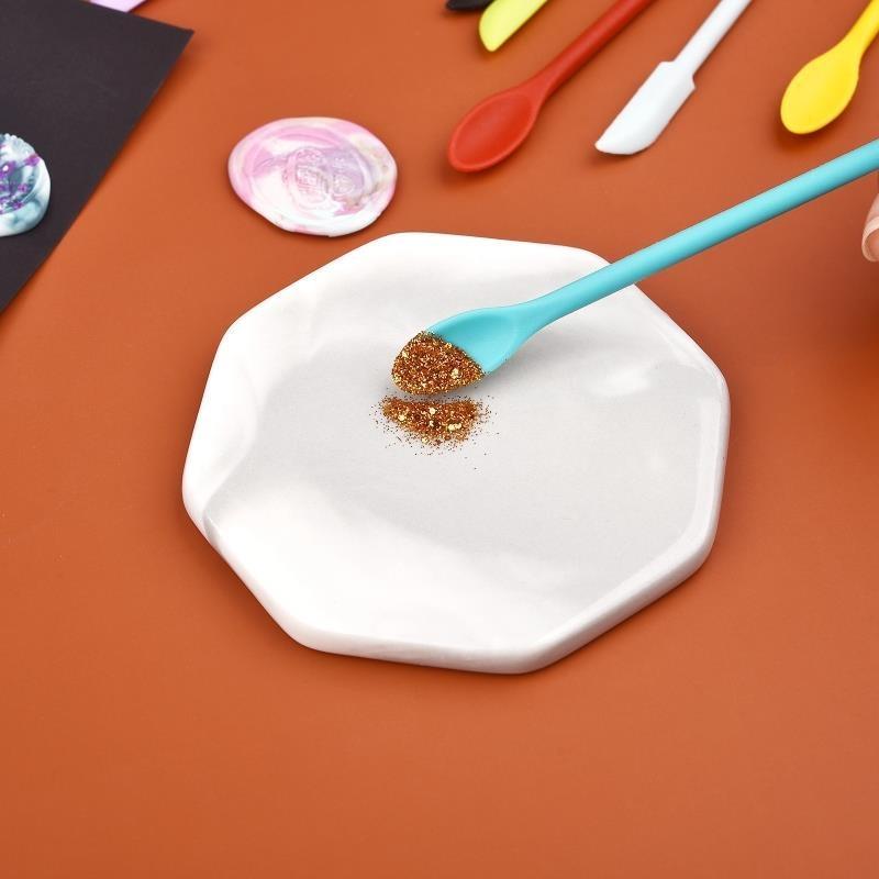 1 шт. креативный силиконовый мини-маленький набор заостренных скребков, расширенный скребок для бутылочек для макияжа, двойной скребок для варенья, скребок для ложки, скребок