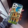 Roman Colosseum Phone Case For iPhone 17 Air 11 13 Mini 14 15 Plus 16 12 Pro Max 16E SE 7 8 Pattern Soft TPU Back Cover  13 12 M