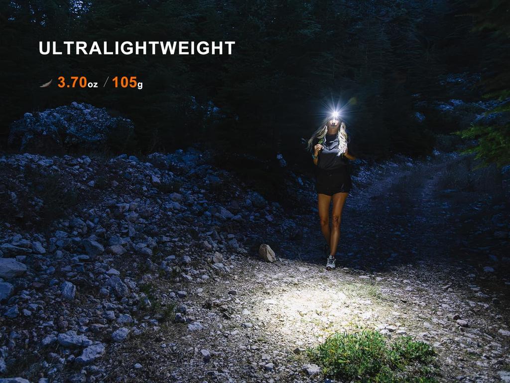 Fenix HM55R Max 1200 Aluminum IP68 Compact and for Working In Outdoor and Trail Running Headlamp, Lumens, Type-C Rechargeable, Construction,