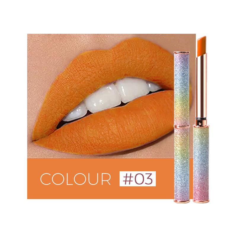 VIBELY Starlight Sparkle Matte Lipstick Dip-in-Cup, помада No-Fall Crushed Diamond Lipstick