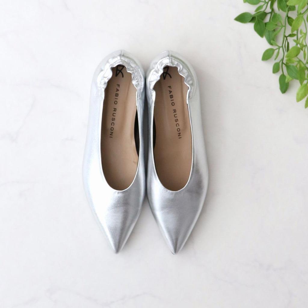 Pumps Pointed Toe Shirring Pumps F31510 Black Cm [Fabiorsconi] Women's 23.0