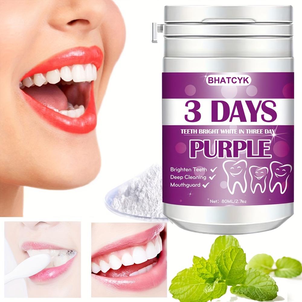 1pc Purple Teeth Cleaning Powder Teeth Polishing Tooth Deep CleaningPowder Tooth Cleaning Powder For Daily Life