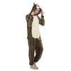 Kigurumi Animal Cosplay Hooded Jumpsuit Pajamas Men Women Long Sleeve Winter Warm Rompe Sleepwear Panda Lion,leopard,elephant,zebra,tiger Cosplay