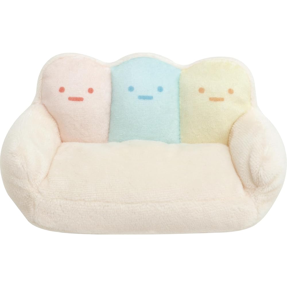 Плюшевая игрушка-диван San-X Sumikko Gurashi Тапиока 5,5x14x8 см Мягкая мягкая игрушка
